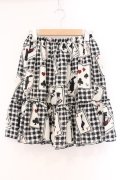 Sherry Baby / トランプinワンダーランドスカート  シロ×クロ O-26-04-09-021-LO-SK-IG-OS