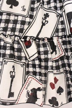 画像2: Sherry Baby / トランプinワンダーランドスカート  シロ×クロ O-26-04-09-021-LO-SK-IG-OS