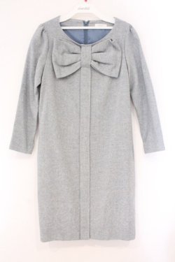 画像1: MILK / Ribbonneワンピース  サックスツィード O-26-04-09-022-ML-OP-IG-OS