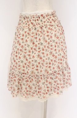 画像3: axes femme / 小花柄スカート  アイボリー O-26-04-10-041-AX-SK-IG-OS