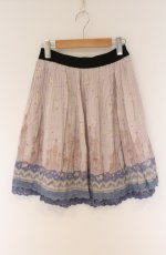 画像1: axes femme / メルヘン柄スカート  ピンク系 O-26-04-10-044-AX-SK-IG-ZT0414X (1)