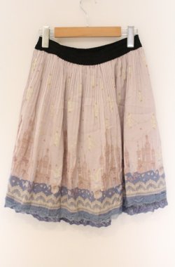 画像3: axes femme / メルヘン柄スカート  ピンク系 O-26-04-10-044-AX-SK-IG-OS