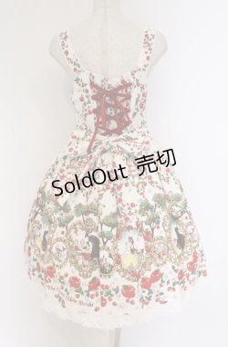 画像3: BABY,THE STARS SHINE BRIGHT / 白雪姫〜りんごの森の物語〜柄ジャンパースカートI  生成り O-26-04-10-053-BA-OP-OW-OS