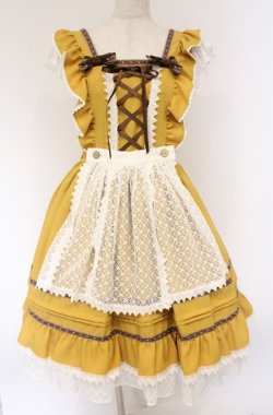 画像1: ALICE and the PIRATES / Florentinaジャンパースカート  マスタード O-26-04-10-055-PA-OP-OW-OS