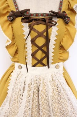 画像2: ALICE and the PIRATES / Florentinaジャンパースカート  マスタード O-26-04-10-055-PA-OP-OW-OS