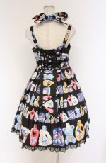 画像4: Angelic Pretty / Sunny Smile Laundryジャンパースカート  クロ O-26-04-10-059-AP-OP-OW-OS (4)