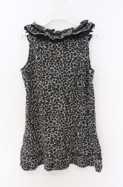 画像3: axes femme / 巻き薔薇レオパードタンク  グレー O-26-04-10-008-AX-TO-IG-OS