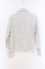 画像2: PEACE NOW / アシンメトリーカラーストライプシャツ M ホワイト O-26-04-10-001-PU-BL-YM-OS (2)