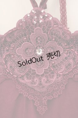 画像2: axes femme / ビーズレースホルターキャミソール M パープル O-26-04-10-009-AX-TO-IG-OS