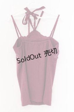 画像3: axes femme / ビーズレースホルターキャミソール M パープル O-26-04-10-009-AX-TO-IG-OS