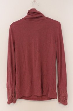 画像3: axes femme / パールレースギャザーネックカットソー M ピンク O-26-04-10-013-AX-TO-IG-OS