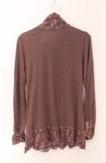 画像3: axes femme / レースネックカットソー M パープル系 O-26-04-10-014-AX-TO-IG-OS (3)