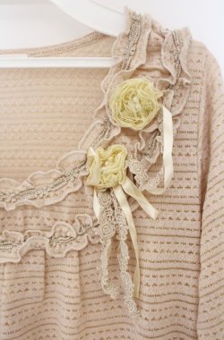 画像2: axes femme / ラメボーダーニットトップス M 生成り O-26-04-10-016-AX-TO-IG-OS