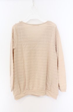 画像3: axes femme / ラメボーダーニットトップス M 生成り O-26-04-10-016-AX-TO-IG-OS