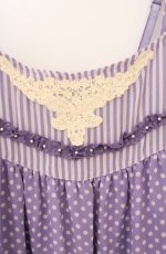 画像2: axes femme / ドットシフォンチュニック M ラベンダー O-26-04-10-019-AX-OP-IG-OS (2)