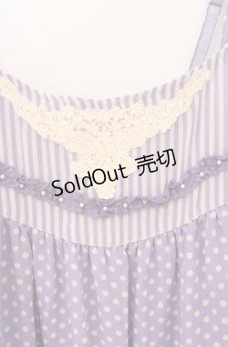 画像2: axes femme / ドットシフォンチュニック M ラベンダー O-26-04-10-019-AX-OP-IG-OS