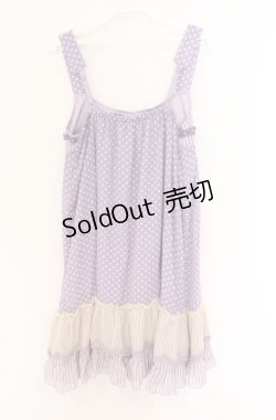 画像3: axes femme / ドットシフォンチュニック M ラベンダー O-26-04-10-019-AX-OP-IG-OS