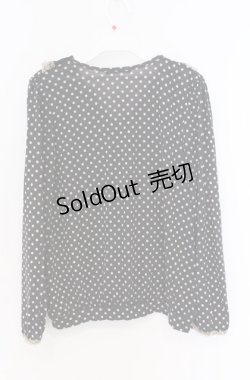 画像3: axes femme / リボンレースドットカットソー M クロ O-26-04-10-020-AX-TO-IG-OS