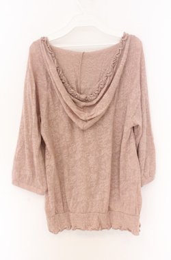画像3: axes femme / 透かしプルオーバー M ピンクベージュ O-26-04-10-024-AX-TO-IG-OS