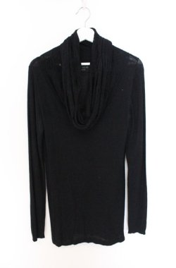 画像1: BPN FOR MEN / デストロイタートルネックニットソー M ブラック O-26-04-10-004-GO-TO-YM-OS