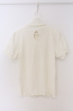 画像2: LIZ LISA / パフスリーブハイネックトップス  アイボリー O-26-04-10-027-LO-TO-IG-OS