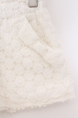 画像2: LIZ LISA / 総レースペチパンツ  シロ O-26-04-10-029-LO-PA-IG-OS