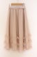 画像1: Honey Cinnamon / パールバックルチュールスカート  ベージュ O-26-04-10-031-LO-SK-IG-OS (1)