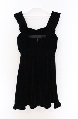 画像3: Honey Cinnamon / ベロアフリルジャンスカ  クロ O-26-04-10-032-LO-OP-IG-OS