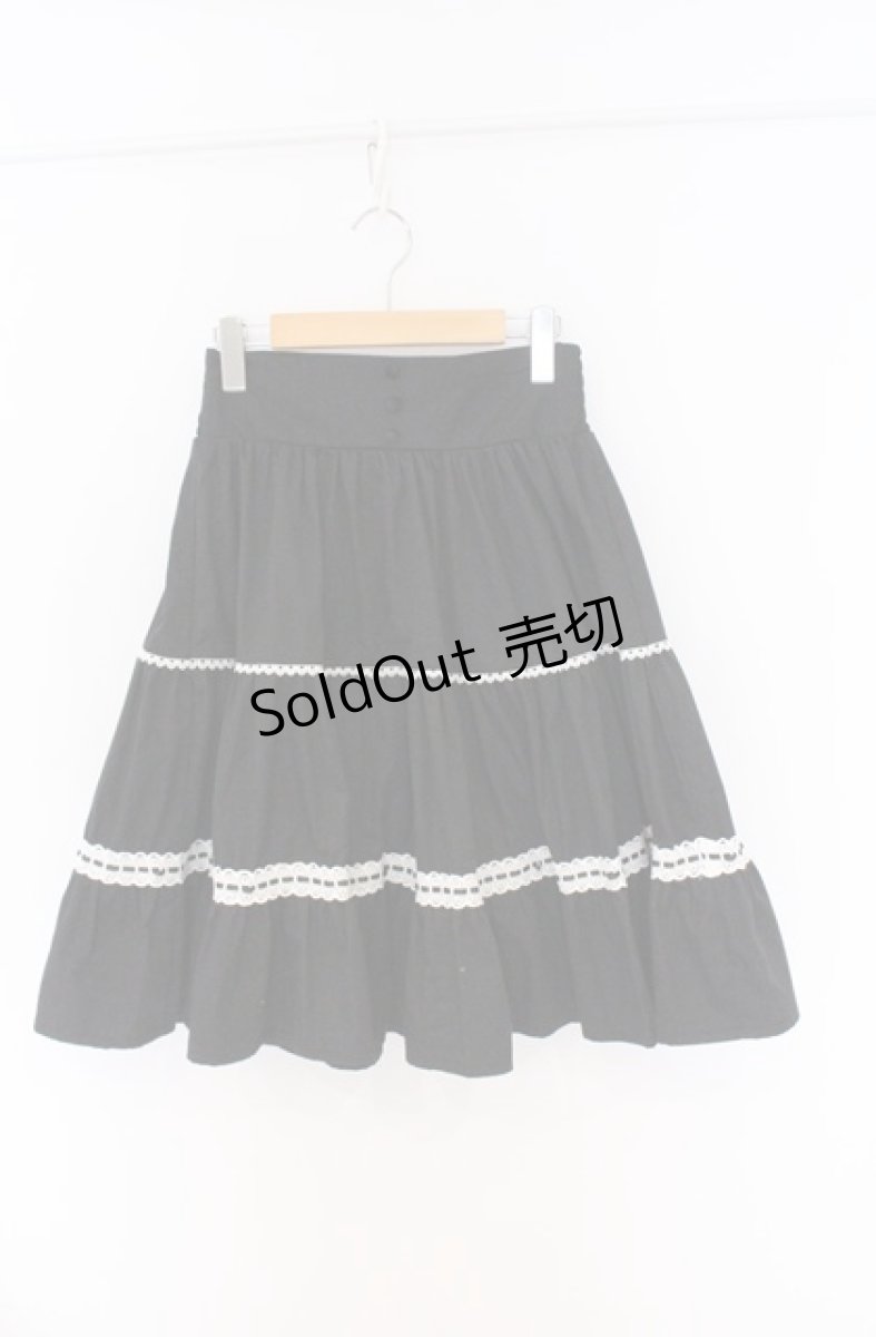画像1: Eri Aino's collaboration / シャーロットの水曜日スカート M クロ×シロ O-26-04-10-035-PU-SK-IG-OS (1)