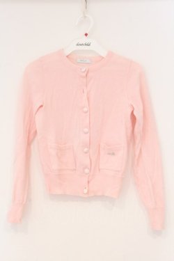 画像1: MILK / ポケット刺繍カーディガン  ピンク O-26-04-11-004-ML-TO-IG-OS