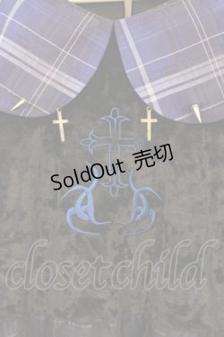 画像2: BLOOD SUPPLY（海外ブランド） / 異素材レイヤードチェックワンピース  ブラック×パープル O-26-04-11-032-GO-OP-IG-OS