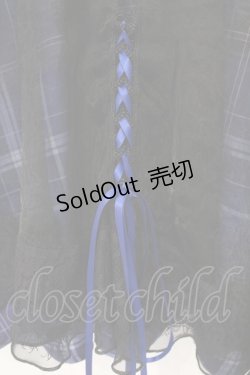 画像3: BLOOD SUPPLY（海外ブランド） / 異素材レイヤードチェックワンピース  ブラック×パープル O-26-04-11-032-GO-OP-IG-OS