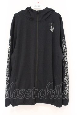 画像1: KRY CLOTHING / ローズプリントパーカー  ブラック O-26-04-11-035-EL-BL-IG-OS