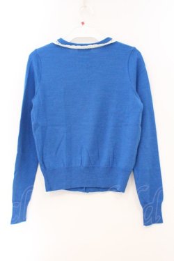 画像3: MILK / レーストリミングカーデ  アオ O-26-04-11-038-ML-TO-YM-OS