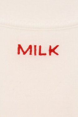 画像2: MILK / シフォンリブロゴ Tee F オフシロ O-26-04-11-040-ML-TO-YM-OS