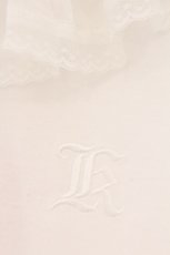 画像2: Katie / 刺繍入りレース丸襟カットソー F シロ O-26-04-11-042-LO-TO-YM-OS (2)