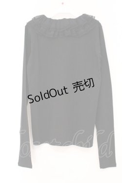 画像3: Katie / 刺繍入りレース丸襟カットソー F クロ O-26-04-11-043-LO-TO-YM-OS