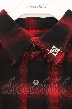 画像2: REFLEM / バックプリント加工チェックシャツ F レッド O-26-04-11-045-PU-BL-YM-OS