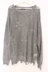 画像1: REFLEM / クロスメッシュニット F グレー O-26-04-11-046-PU-TO-YM-OS (1)