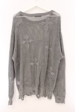 画像3: REFLEM / クロスメッシュニット F グレー O-26-04-11-046-PU-TO-YM-OS