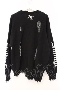 画像4: Amilige / ダメージBIGニットソー  ブラック O-26-04-11-048-PU-TO-YM-OS
