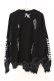 画像4: Amilige / ダメージBIGニットソー  ブラック O-26-04-11-048-PU-TO-YM-OS (4)