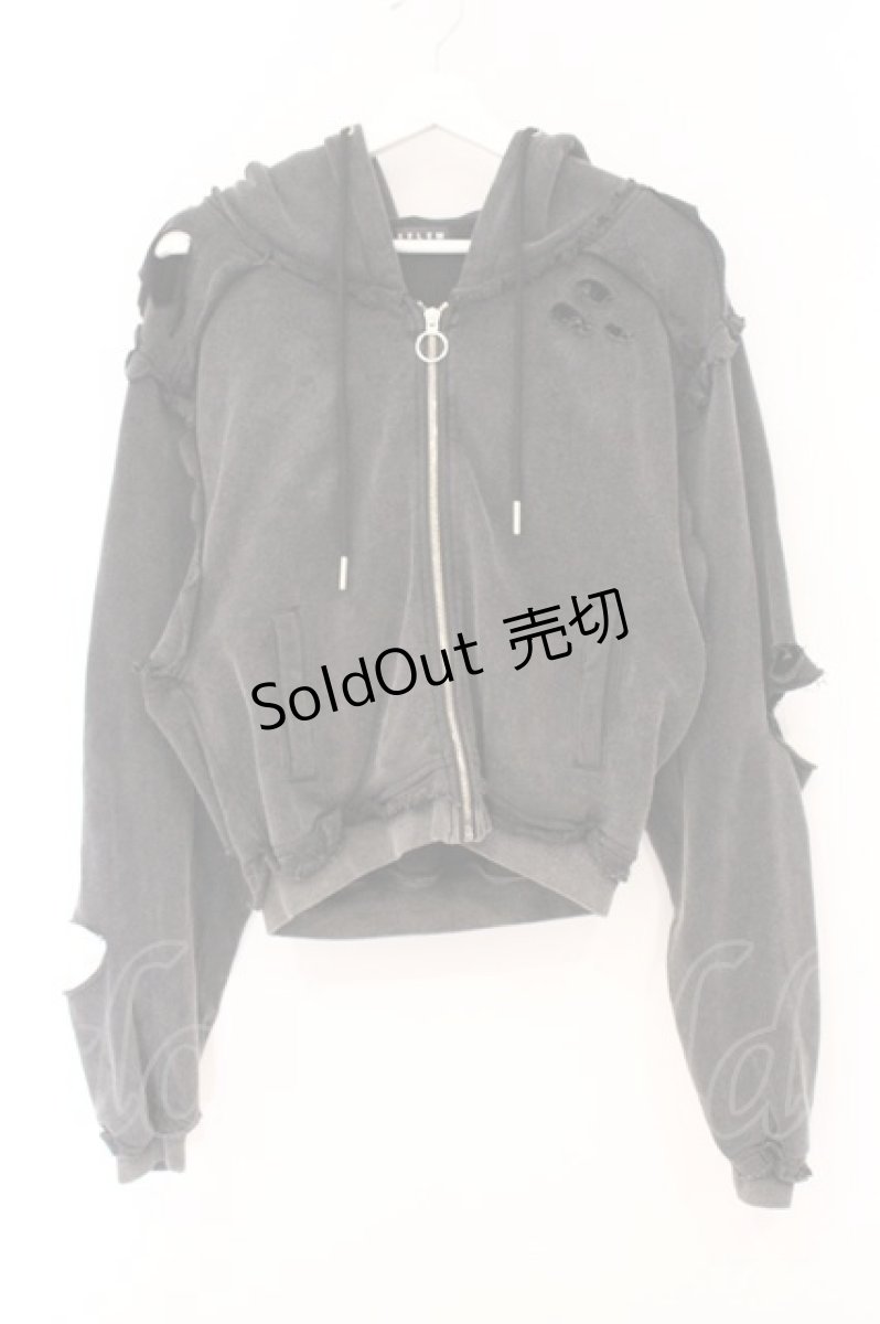 画像1: REFLEM / クロップドZIPパーカー F グレー O-26-04-11-050-PU-TO-YM-ZI (1)