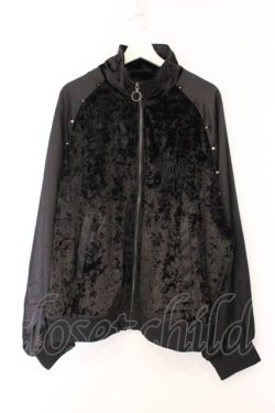 画像1: BACKSTAGE PASS / CAMELLIA(カメリア) バッククロススカジャン F ブラック O-26-04-11-052-PU-JA-YM-OS