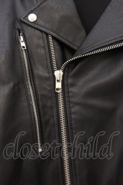 画像2: BACKSTAGE PASS / ROBO RIDER(ロボライダー)3WAY ビッグシルエットダブルライダース F ブラック O-26-04-11-054-PU-JA-YM-OS