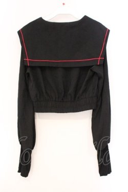 画像3: PUNK RAVE / チャイナボタンブラウス  ブラック×レッド O-26-04-11-057-PU-BL-IG-OS