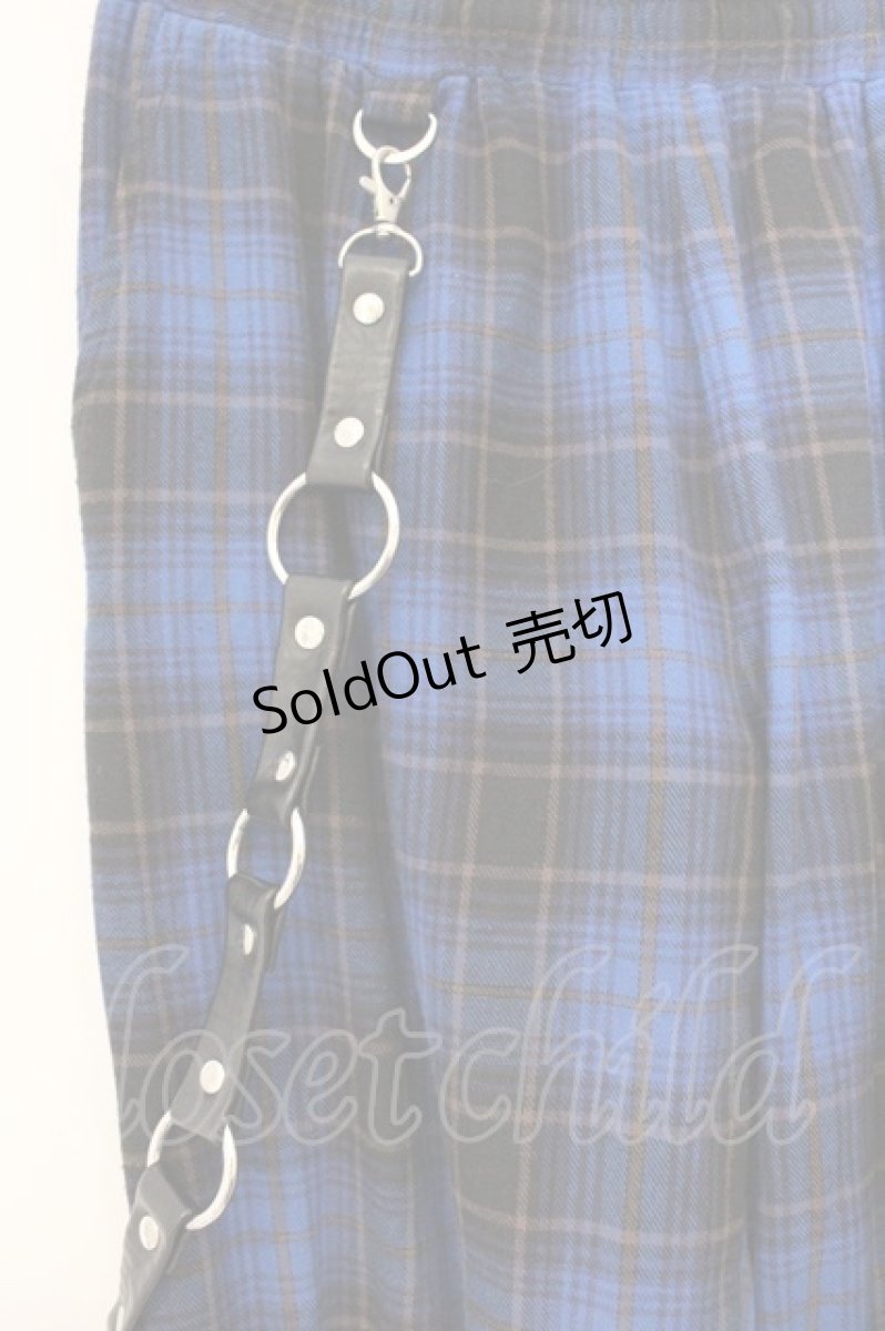 画像2: REFLEM / チェックハーネスパンツ  ブルー O-26-04-11-058-PU-PA-IG-OS (2)