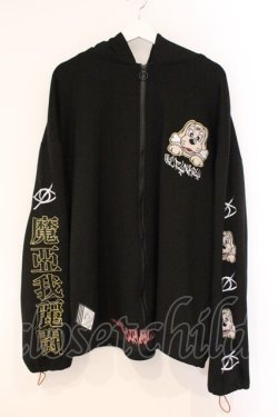 画像1: KRY CLOTHING / 【GALFY×XRN×KRYパーカ】  ブラック O-26-04-11-059-EL-TO-IG-OS