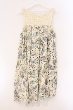 画像3: ALLOW / 総柄ノースリーブワンピース  オシロ O-26-04-11-007-PU-OP-IG-OS