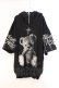画像1: TRAVAS TOKYO / Furry bear half zip high neck H/S hoodie  ブラック O-26-04-11-064-PU-TO-IG-OS (1)
